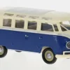 VW T1b Samba, hellbeige/blau, 1960, 1:87, Brekina