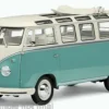 VW T1 Samba, weiss/helltürkis, 1962, 1:12, Sun Star