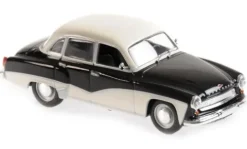 Wartburg 311, schwarz/weiss, 1959, 1:43, Maxichamps