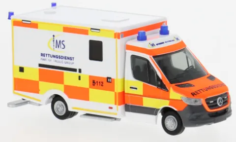 Wietmarscher Ambulanzfahrzeuge RTW, IMS Rettunsdienst, 1:87, Rietze