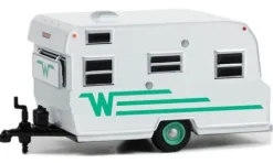 Winnebago Travel Trailer 216, weiss/grün, 1965, 1:64, Greenlight